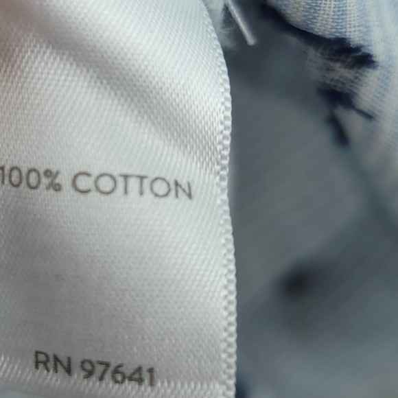 J. Jill XL Ocean Breeze Off the Shoulder Blue Floral Top - Picture 7 of 9